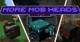 More Mob Heads Addon (1.20) – MCPE/Bedrock Mod