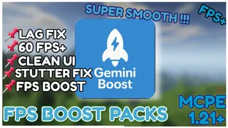 Gemini Ultra Boost Pack (26.x, 1.21) – FPS Boost for MCPE/Bedrock