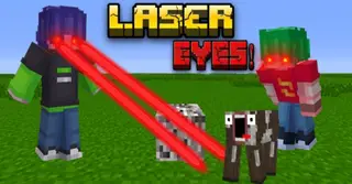 Super Laser Eyes Addon (1.20, 1.19) – MCPE/Bedrock Mod