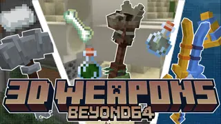 Beyonds 3D Weapons Addon (1.20) – MCPE/Bedrock Mod
