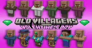 Old Villagers Plus Addon (1.20) – MCPE/Bedrock Mod