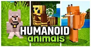 Humanoid Animals Addon (1.20, 1.19) – MCPE/Bedrock Mod