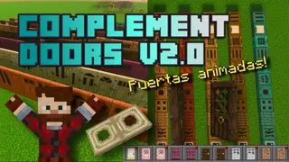 Animated Vanilla Doors Addon (1.20) – MCPE/Bedrock Mod
