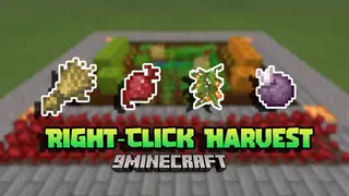 Right-Click Harvest Addon (1.20, 1.19) – MCPE/Bedrock Mod