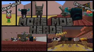 More Mob Heads Addon (1.20, 1.19) – MCPE/Bedrock Mod