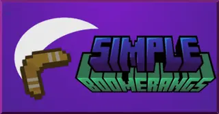 Simple Boomerangs Addon (1.20) – MCPE/Bedrock Mod