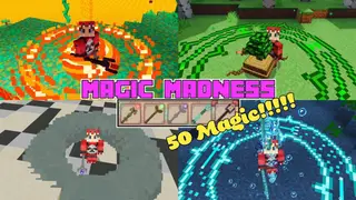 Magic Madness Addon (1.20, 1.19) – Shoots Fireball, Summon Allies, Creates Shield