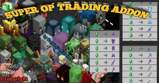 Super OP Trading All Mobs Addon (1.19) – MCPE/Bedrock Mod