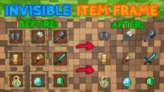 Invisible & Glow Item Frame Pack (26.x, 1.21) – MCPE/Bedrock