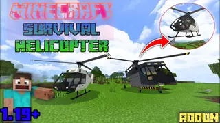 Survival Helicopters Addon (1.20, 1.19) – MCPE/Bedrock Mod