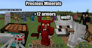 Precious Minerals Addon (1.20, 1.19) – MCPE/Bedrock Mod