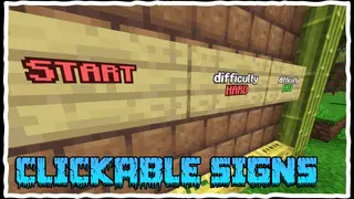 Clickable Signs Addon (1.20) – MCPE/Bedrock Script