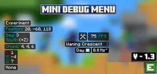 Mini Debug Menu Pack (26.x, 1.21) – MCPE/Bedrock