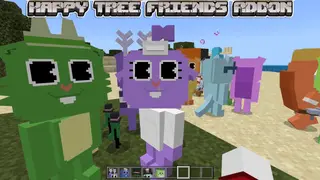 Happy Tree Friends Addon (1.19) – MCPE/Bedrock Mod