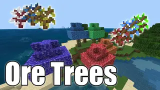 Ore Trees Addon (1.20, 1.19) – MCPE/Bedrock Mod