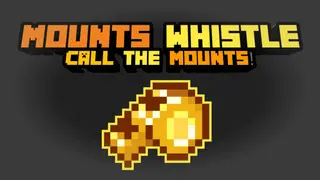 Mounts Whistle Addon (1.20, 1.19) – Callable Horse Mod for MCPE/Bedrock