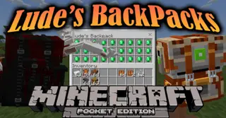 Lude's Backpacks Addon (1.20, 1.19) – MCPE/Bedrock Mod