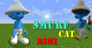 Smurf Cat 3D Addon (1.20, 1.19) – MCPE/Bedrock Mod