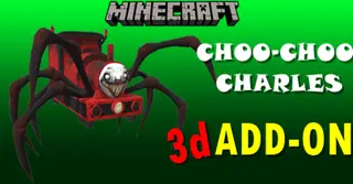 Choo Choo Charles 3D Addon (1.20, 1.19) – MCPE/Bedrock Mod