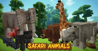 Safari Animals Addon (1.20, 1.19) – MCPE/Bedrock Mod