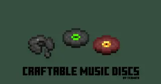 Craftable Music Discs Addon (1.20, 1.19) – MCPE/Bedrock Mod