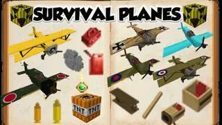 Survival Planes Addon (1.20, 1.19) – Ammo, Bomb, Fuel System