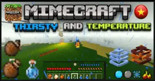 Thirsty and Temperature Bar Addon (1.20, 1.19) – MCPE/Bedrock