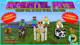 Immortal Pets Addon (1.20, 1.19) – MCPE/Bedrock Mod