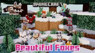 Beautiful Foxes Addon (1.20, 1.19) – MCPE/Bedrock Mod