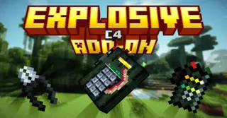 Explosive C4 Addon (1.20, 1.19) – MCPE/Bedrock Mod