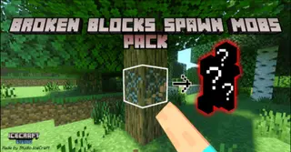 Broken Blocks Spawn Mobs Addon (1.20) – MCPE/Bedrock Mod