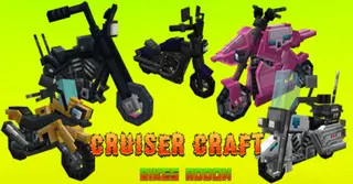 Cruiser Craft Motorbikes Addon (1.20, 1.19) – MCPE/Bedrock Mod