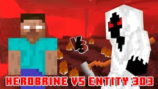Herobrine vs Entity 303 Addon (1.20, 1.19) – MCPE/Bedrock Mod