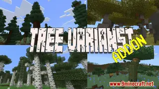 More Tree Variants Addon (1.20, 1.19) – MCPE/Bedrock Mod
