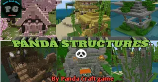Panda Structures Addon (1.20, 1.19) – MCPE/Bedrock Mod