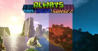 Always Day Night or Sunset Addon (1.20, 1.19) – MCPE/Bedrock Scripts