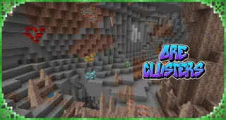 Ore Clusters Addon (1.20) – MCPE/Bedrock Mod