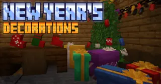 New Year's Decorations Addon (1.20) – MCPE/Bedrock Mod