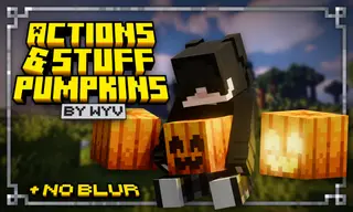 Actions & Stuff Pumpkin Texture Pack (26.x, 1.21) – MCPE/Bedrock