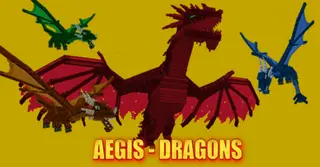 Serpent's Aegis Dragons Addon (1.20, 1.19) – MCPE/Bedrock Mod