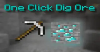 One Click Dig Ore Addon (1.20) – MCPE/Bedrock Script