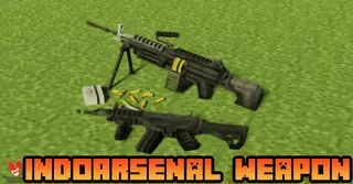 IndoArsenal Weapon Pack Addon (1.19) – MCPE/Bedrock Gun Mod
