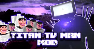 Skibidi Toilet – Titan TV Man Addon (1.20, 1.19) – MCPE/Bedrock Mod