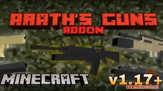 Arath's Guns Addon (1.19, 1.18) – MCPE/Bedrock Mod