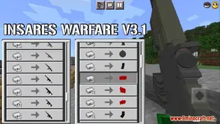 InSaRe's Warfare Addon (1.21+) – MCPE/Bedrock Mod