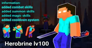 Herobrine Lv100 Addon (1.20) – MCPE/Bedrock Mod