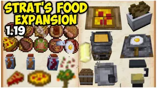 Strat's Food Expansion Addon (1.26, 1.21) – MCPE/Bedrock Mod