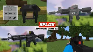 Aplok Guns Addon (1.21+) – MCPE/Bedrock Survival-Friendly Mod