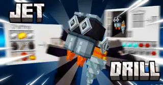Jet-Drill Addon (1.20, 1.19) – MCPE/Bedrock Mod