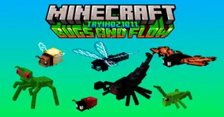 Bugs and Flow Addon (1.20) – MCPE/Bedrock Mod